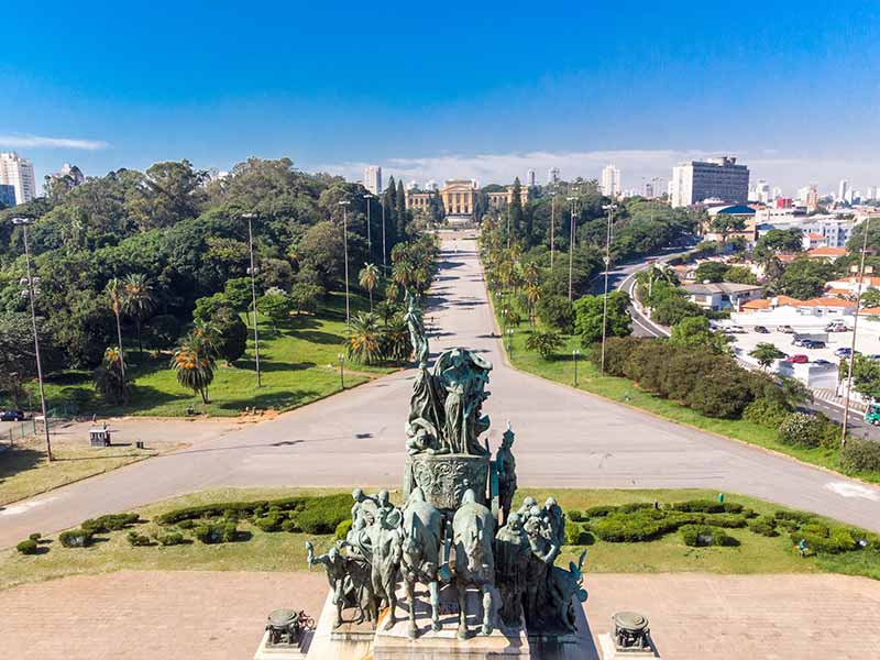 Como ir ao Museu do Ipiranga? Vista aérea do Monumento da Independência