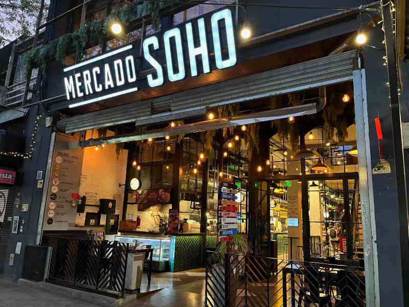 Fachada do Mercado Soho em Palermo, Buenos Aires