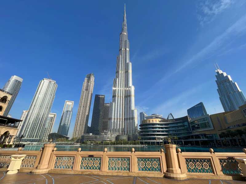 Burj Khalifa em Downtown, prédio mais alto do mundo