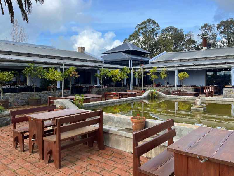 Vista do restaurante Narbona, opção pra visitar em Punta del Este no inverno