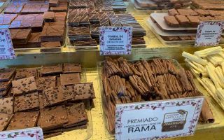 Rama de chocolate e outras barras na Mamuschka