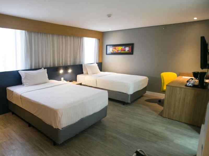 Quarto do Holiday Inn Anhembi, um dos melhores hotéis perto da Rodoviária do Tietê