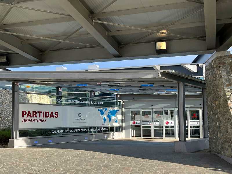 Como ir pra El Calafate: Área de partidas do aeroporto