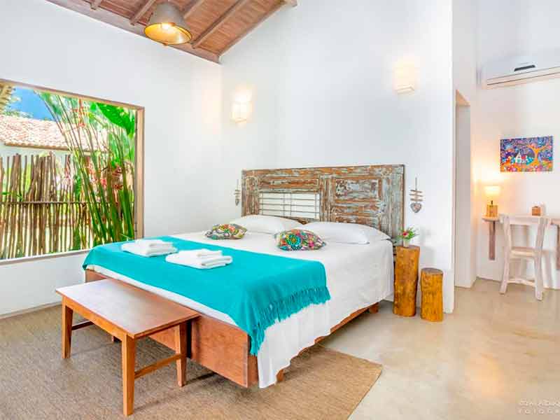 Apartamento da Pousada Casotas na Praia de Lages, Alagoas