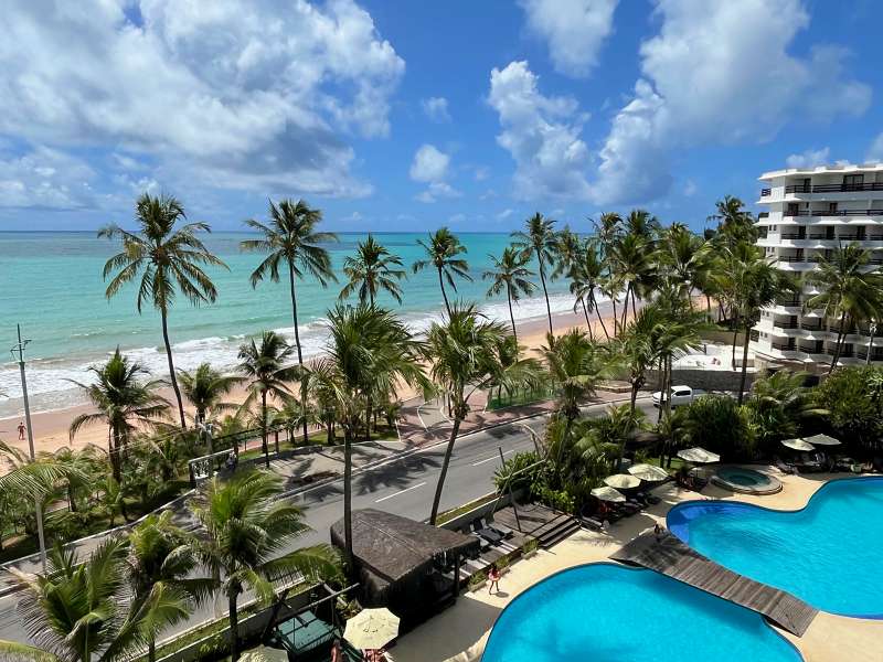 Vista do Ritz Lagoa da Anta na Praia de Cruz das Almas, Maceió