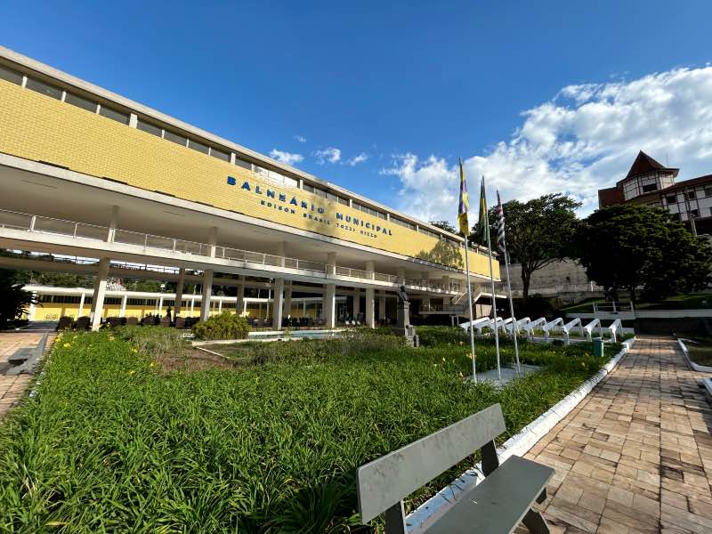 Entrada do Balneário Municipal de Águas de Lindoia