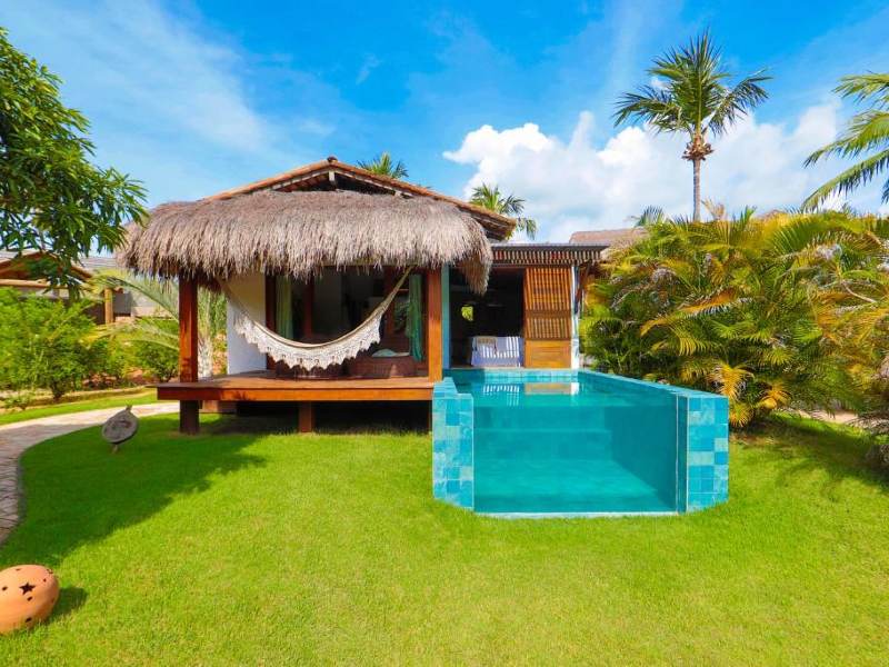 Quarto da Reserva Patacho com piscina privativa