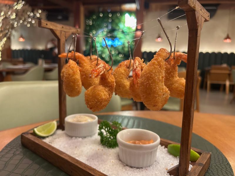 Varal de camarão do Jardim, dica de restaurante em Ubatuba
