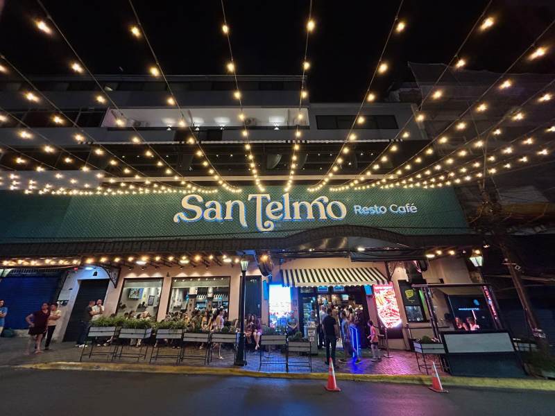 Entrada do restaurante San Telmo, dica de onde comer em Ciudad del Este